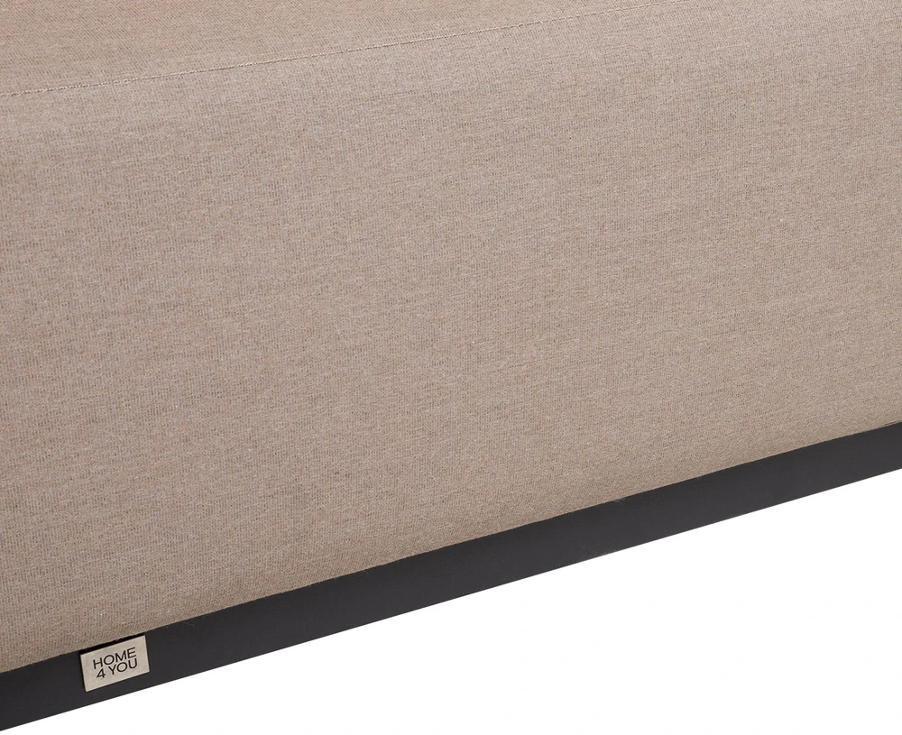 Lauko baldų komplektas Home4You Sofa AMORE, 2 vietų, smėlio spalvos