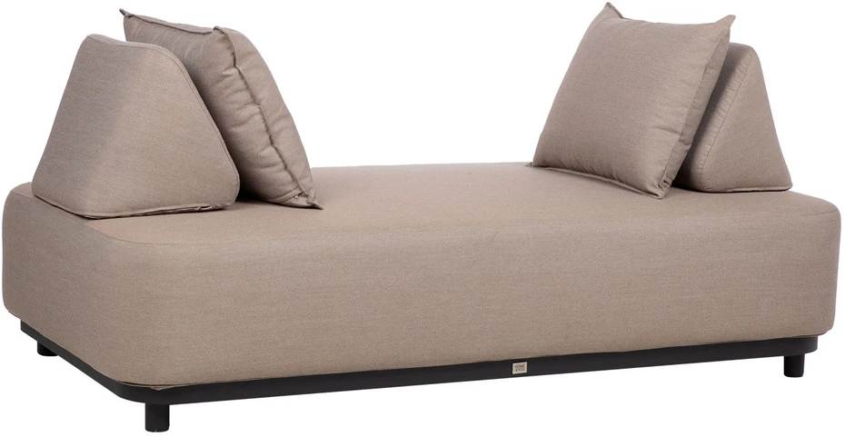 Lauko baldų komplektas Home4You Sofa AMORE, 2 vietų, smėlio spalvos