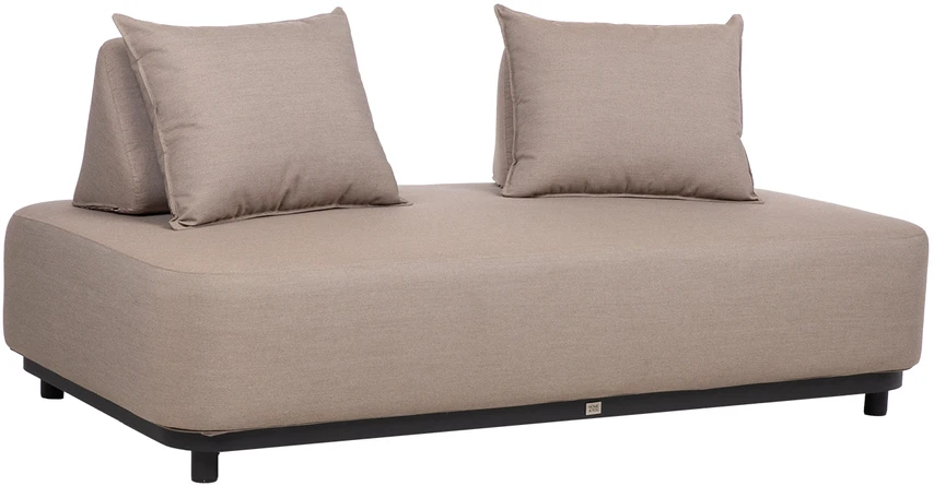 Lauko baldų komplektas Home4You Sofa AMORE, 2 vietų, smėlio spalvos