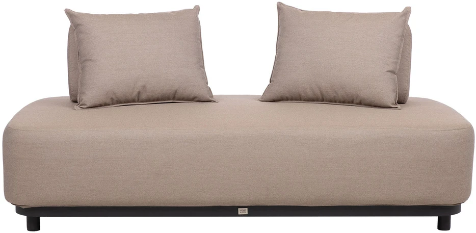 Lauko baldų komplektas Home4You Sofa AMORE, 2 vietų, smėlio spalvos