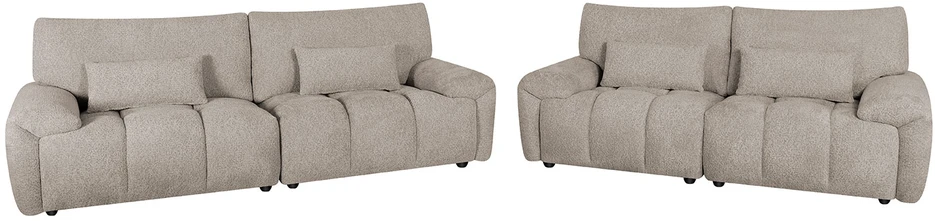Home4You Sofa BARBARA, 3 vietų, šviesiai ruda