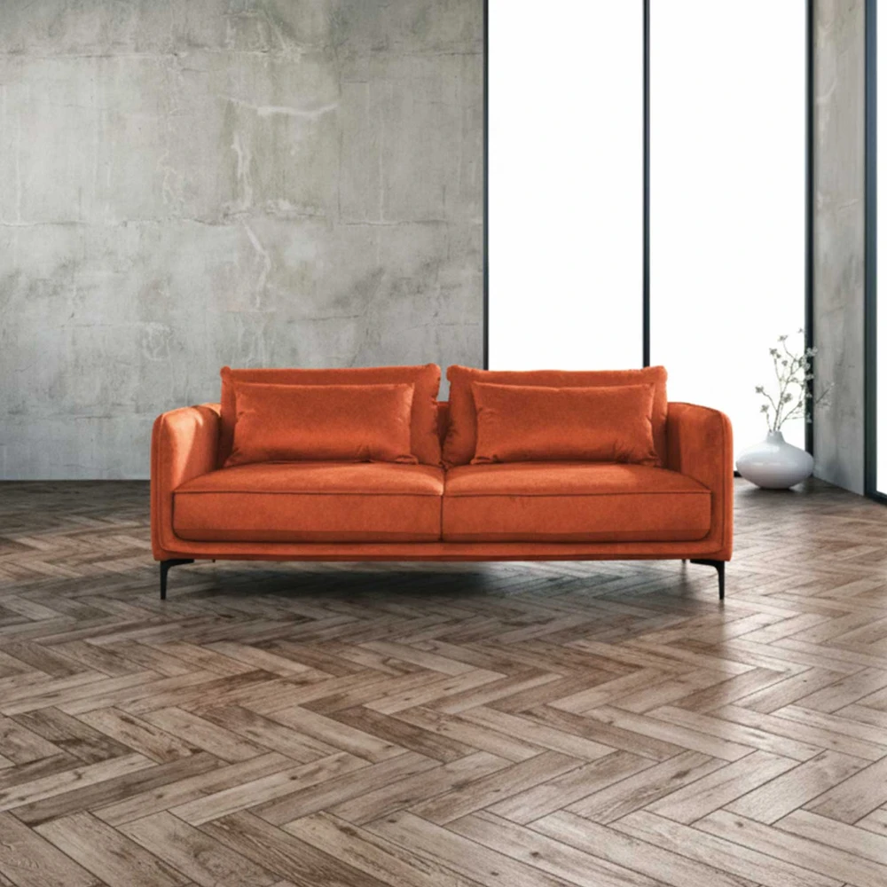 Home4You Oranžinis Sofa BIANKA 3-seater, oranžinis