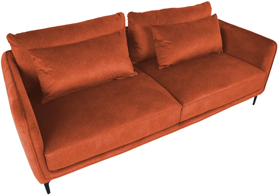 Home4You Oranžinis Sofa BIANKA 3 vietų, oranžinis