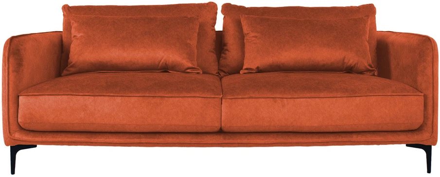 Home4You Oranžinis Sofa BIANKA 3 vietų, oranžinis