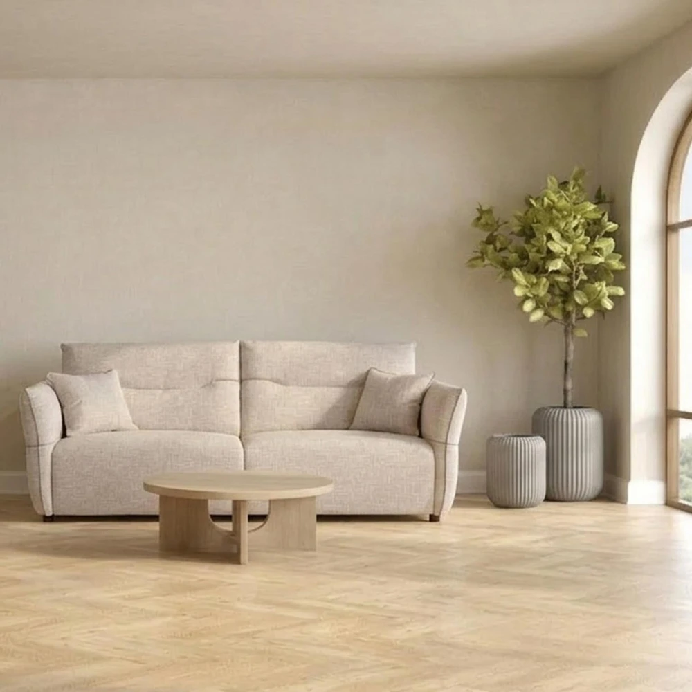 Home4You 3-vietė sofa „CALLA“, avižų baltumo spalvos