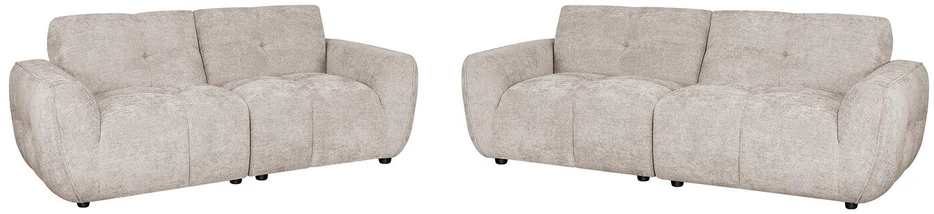 Home4You Sofa DAMALI, 3 vietų, šviesiai ruda