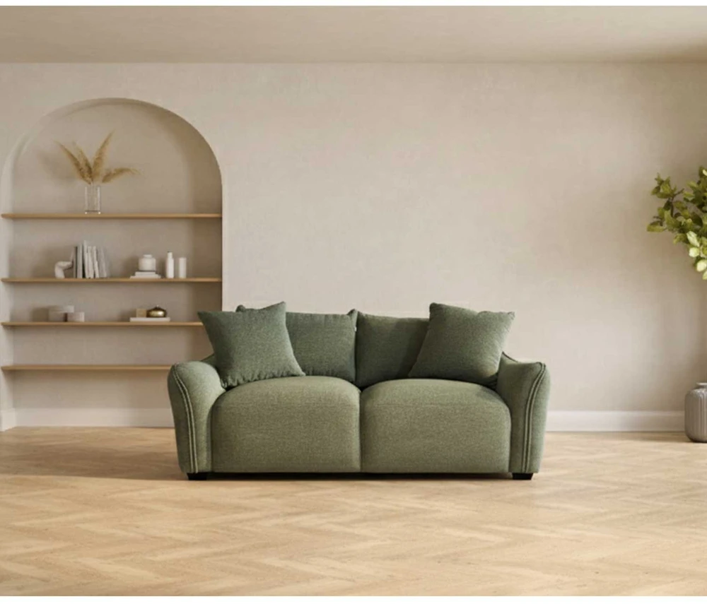 Home4You Sofa DIVI 2-seater, mint žalias