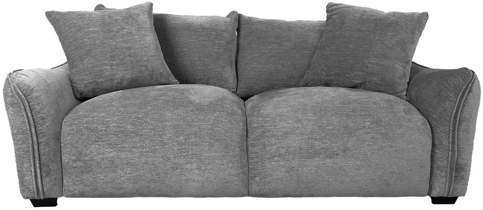 Home4You Sofa DIVI, 3 vietų, pilka