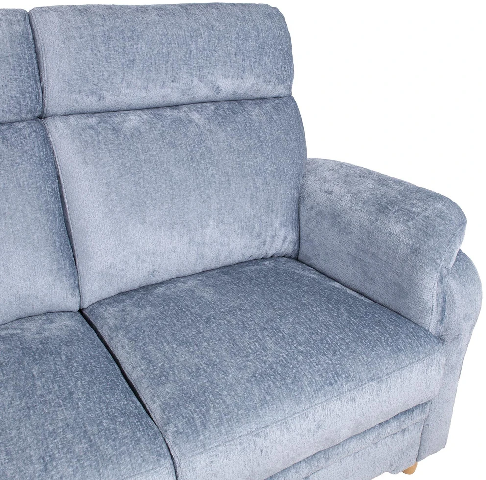 Home4You Sofa INGRID 2-vietė, pilkšvai mėlyna