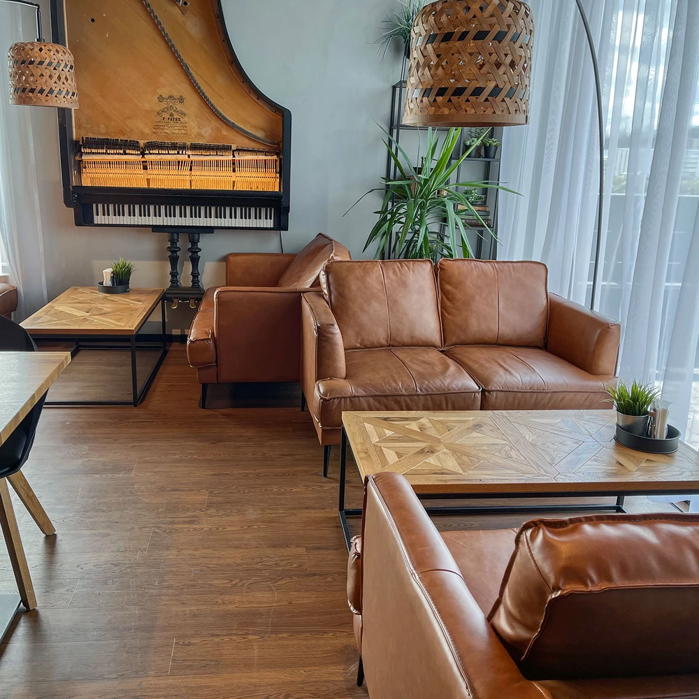 Home4You Sofa LEO 2-vietė, šviesiai ruda