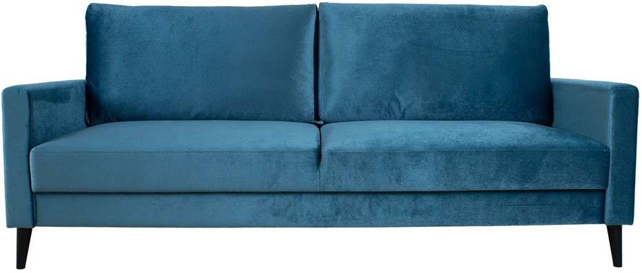 Home4You Sofa-lova ANNA su daiktadėže Melsvai žalias aksomas