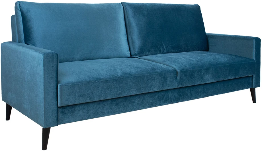 Home4You Sofa-lova ANNA su daiktadėže Melsvai žalias aksomas