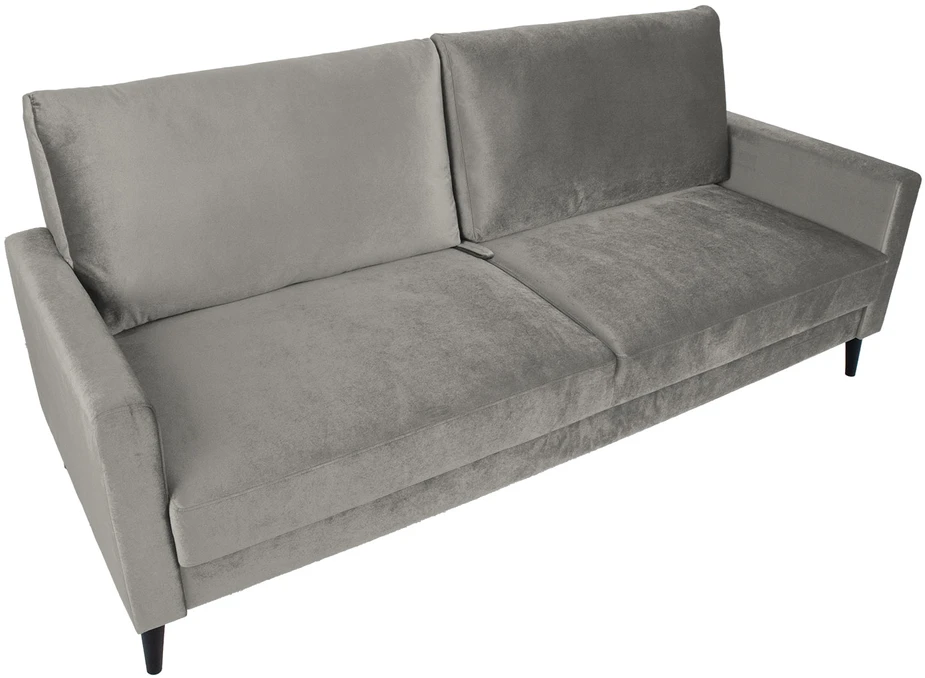 Home4You Sofa-lova ANNA su daiktadėže Smėlio spalvos aksomas
