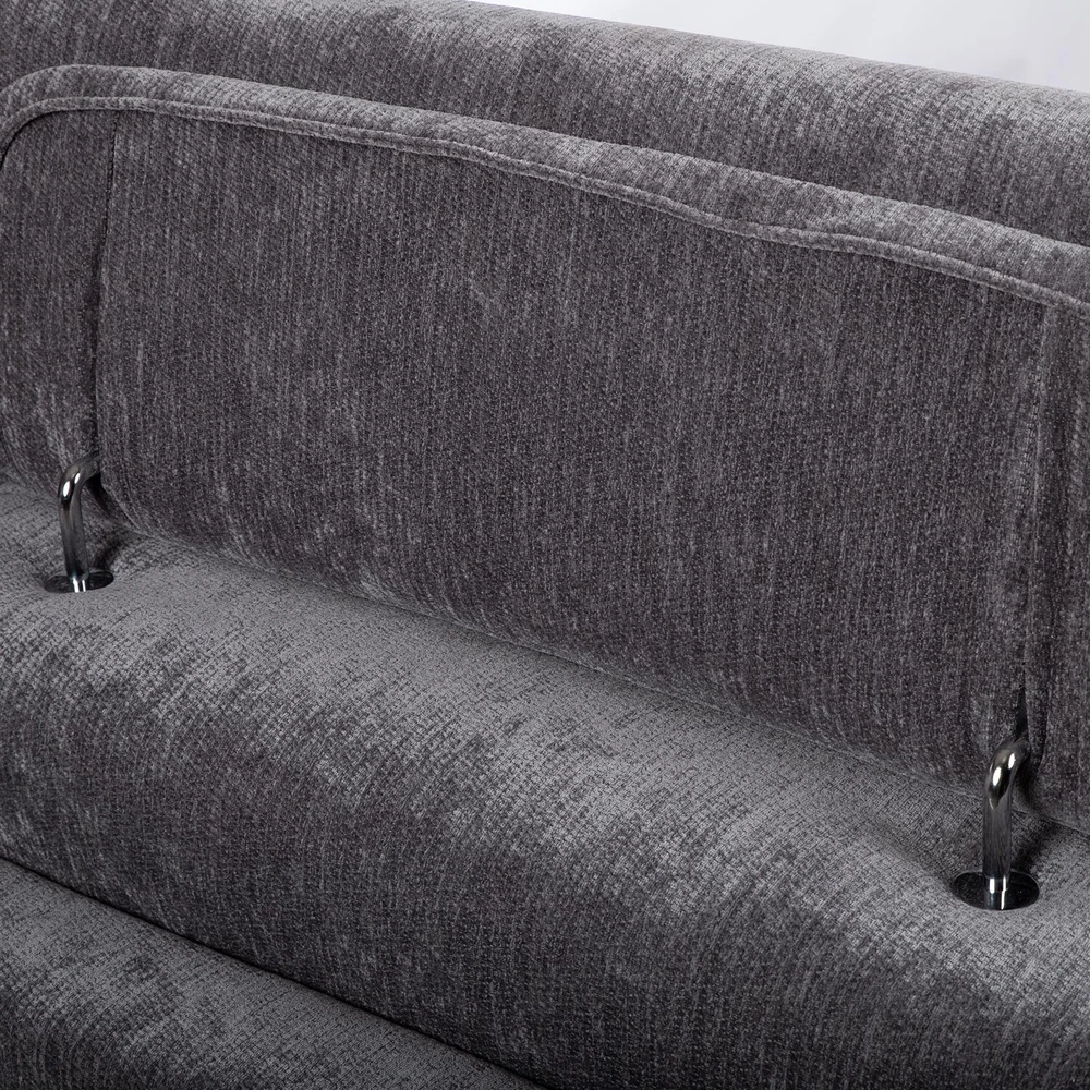 Home4You Išskleidžiama sofa „FRODE“ su spyruokliniu čiužiniu, pilkos spalvos