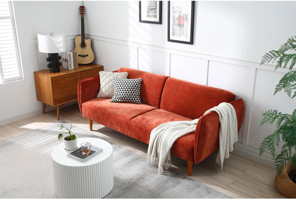 Home4You Sofa-lova HERMES 3-vietė, oranžinė