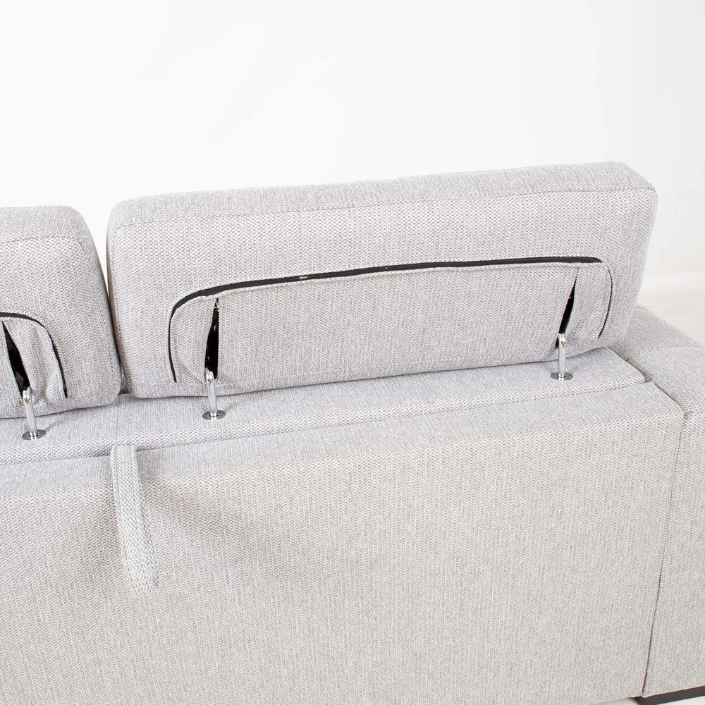 Home4You Sofa-lova KINGSTON trivietė 198x96xH76/94cm, pilka