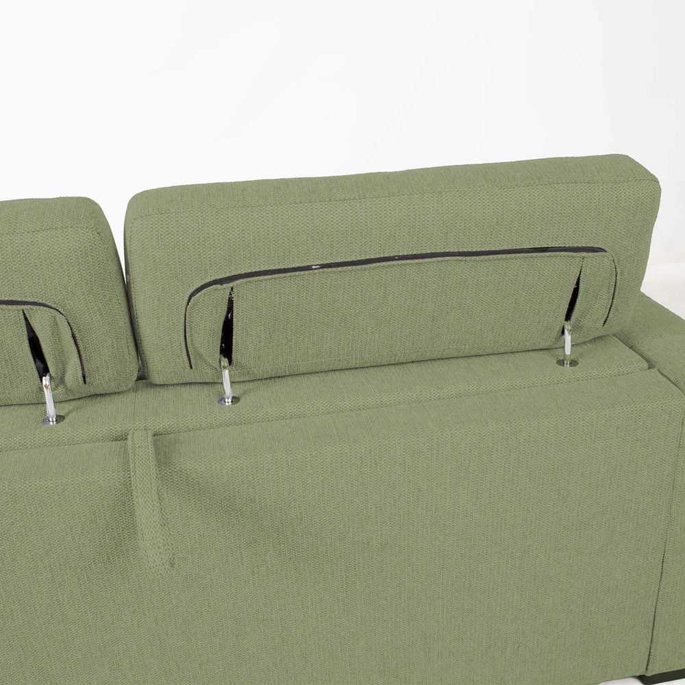 Home4You Sofa-lova KINGSTON trivietė 198x96xH76/94cm, šviesiai žalia