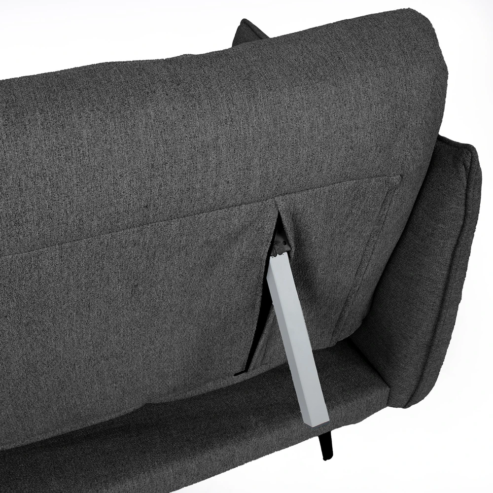 Home4You Dark Sofa-lova LANDER 3-vietė, tamsiai pilka