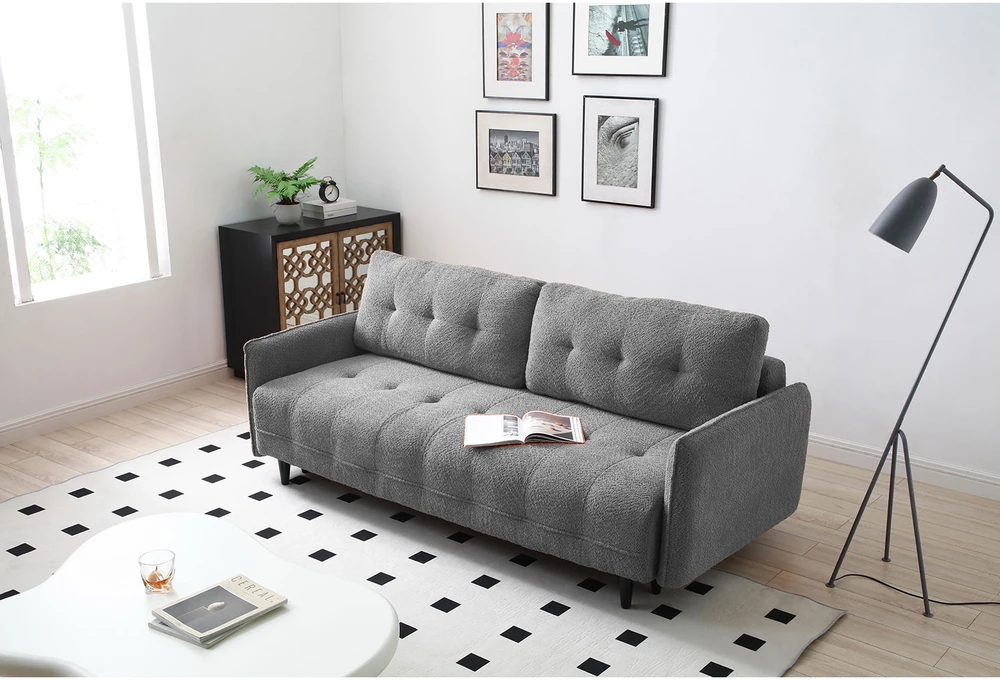 Home4You Sofa-lova SARITA 3-vietė, pilka