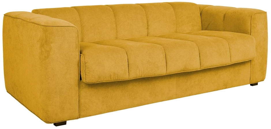 Home4You Sofa-lova STELLA su spyruokliniu čiužiniu, geltona