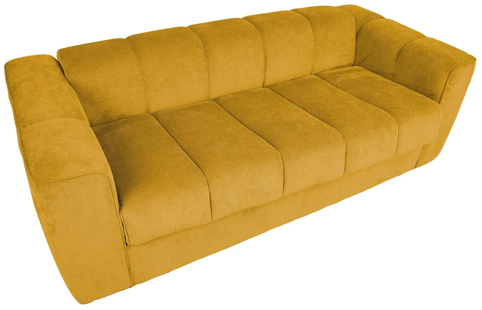 Home4You Sofa-lova STELLA su spyruokliniu čiužiniu, geltona