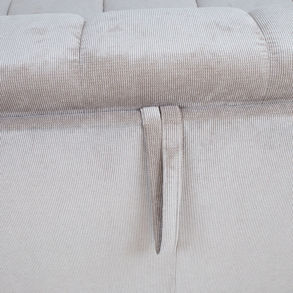 Home4You Spring Sofa-lova STELLA su spyruokliniu čiužiniu, smėlio spalvos