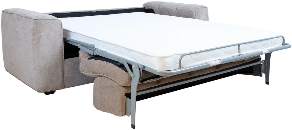 Home4You Spring Sofa-lova STELLA su spyruokliniu čiužiniu, smėlio spalvos