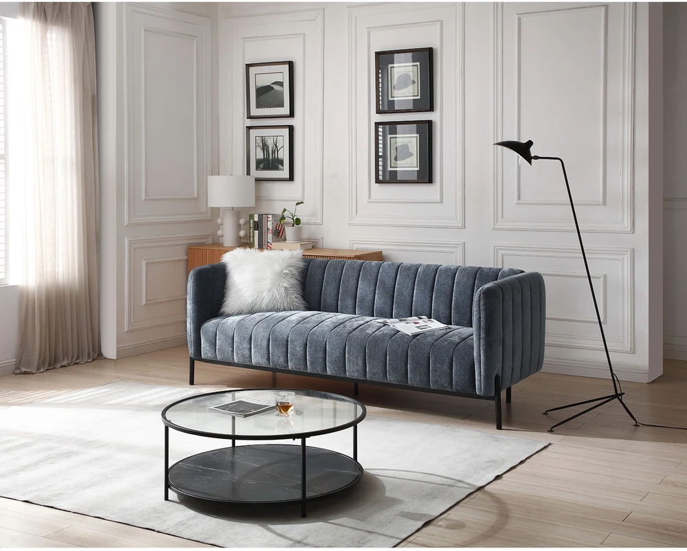 Home4You Sofa-lova TAMIKA 3-vietė, pilka