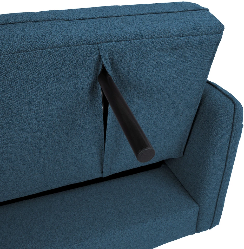 Home4You Mėlyna Sofa-lova VISBY 200x88xH93cm, mėlyna
