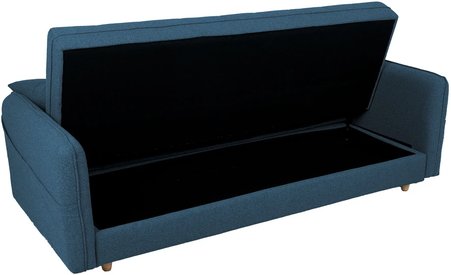 Home4You Mėlyna Sofa-lova VISBY 200x88xH93cm, mėlyna