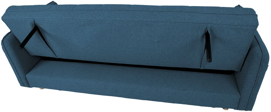 Home4You Mėlyna Sofa-lova VISBY 200x88xH93cm, mėlyna