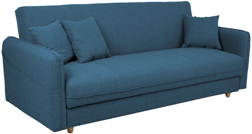 Home4You Mėlyna Sofa-lova VISBY 200x88xH93cm, mėlyna
