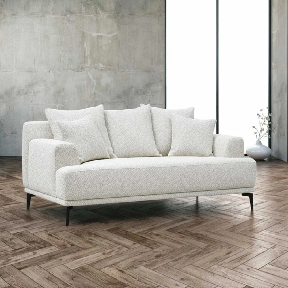 Home4You Sofa MAGNOLIA 2-vietė, šviesiai smėlio spalvos