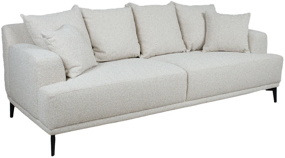 Home4You Sofa MAGNOLIA 3-vietė, šviesiai smėlio