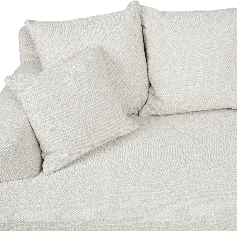 Home4You Sofa MAGNOLIA 3-vietė, šviesiai smėlio spalvos