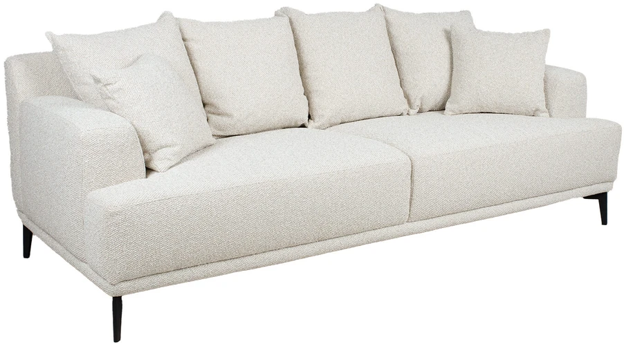 Home4You Sofa MAGNOLIA 3-vietė, šviesiai smėlio