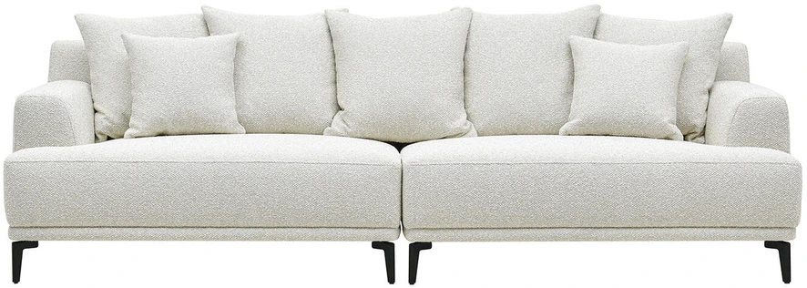 Home4You Sofa MAGNOLIA 4-vietė, šviesiai smėlio