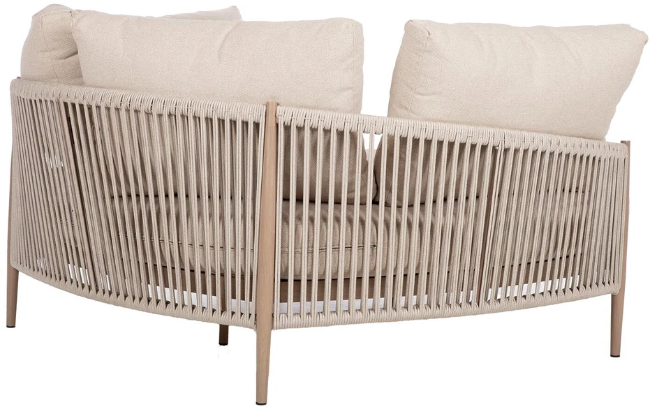 Lauko baldų komplektas Home4You Sofa MEDINA 163,5x143,5xA71,5cm, smėlio spalvos