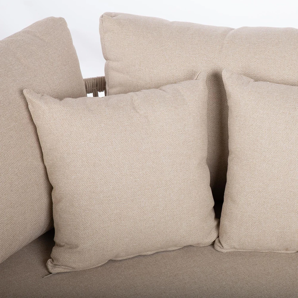 Lauko baldų komplektas Home4You Sofa MEDINA 163,5x143,5xA71,5cm, smėlio spalvos