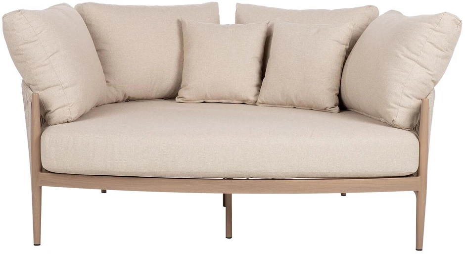 Lauko baldų komplektas Home4You Sofa MEDINA 163,5x143,5xA71,5cm, smėlio spalvos