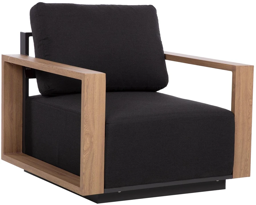Sofa Home4You Sofos modulis „FULLER“ 68 x 89 x H70,5 cm, tamsiai pilkos spalvos