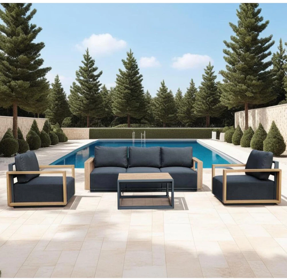 Sofa Home4You Sofos modulis „FULLER“ 68 x 89 x H70,5 cm, tamsiai pilkos spalvos