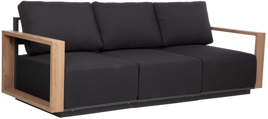 Sofa Home4You Sofos modulis „FULLER“ 68 x 89 x H70,5 cm, tamsiai pilkos spalvos