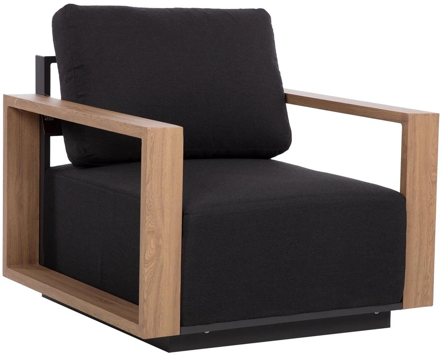 Sofa Home4You Sofos modulis „FULLER“ 68 x 89 x H70,5 cm, tamsiai pilkos spalvos