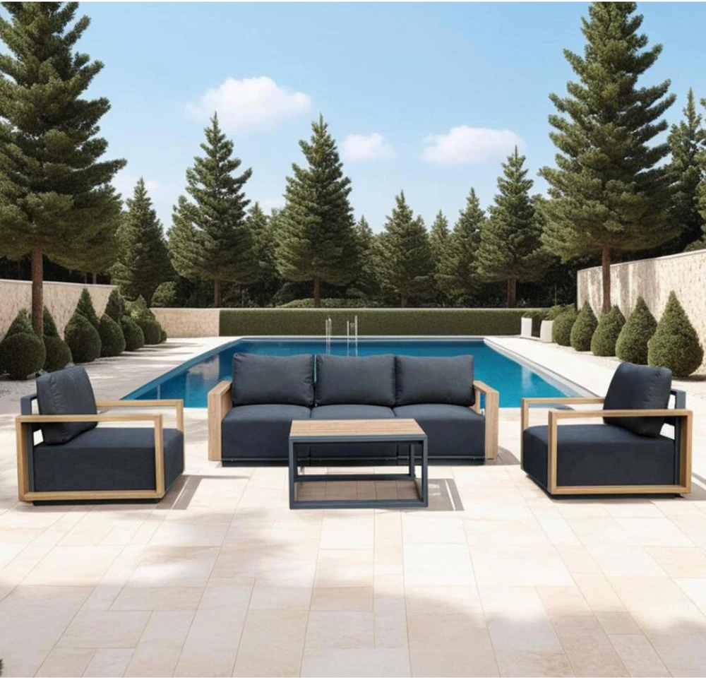 Sofa Home4You Sofos modulis „FULLER“ 68 x 89 x H70,5 cm, tamsiai pilkos spalvos