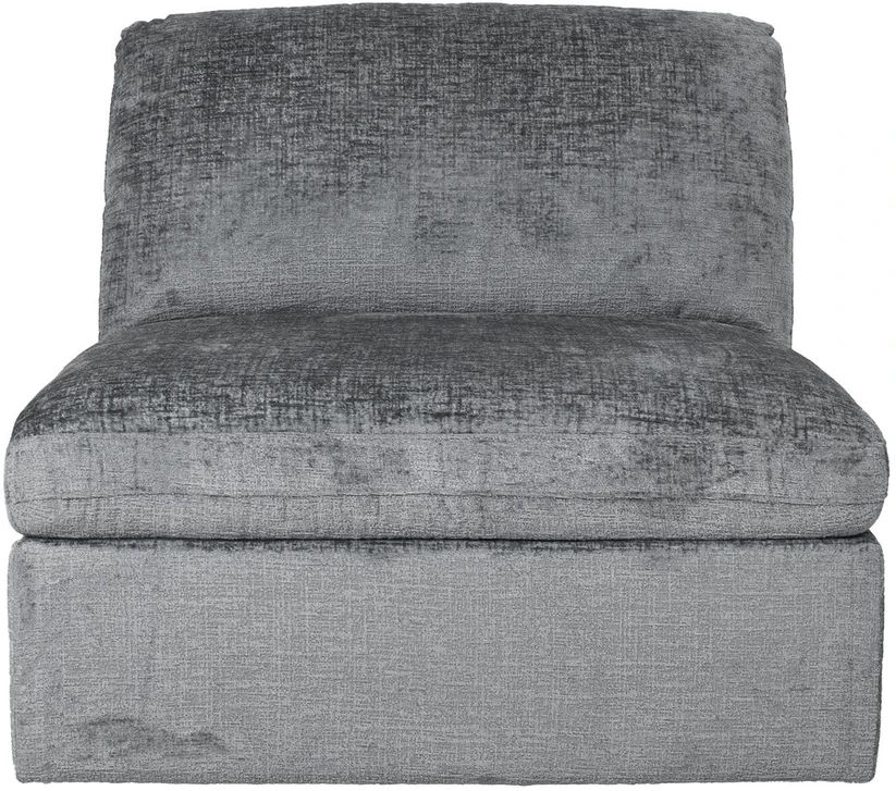 Home4You Modulinė sofa „SAMOA“ – vienvietė sekcija be porankių, pilka