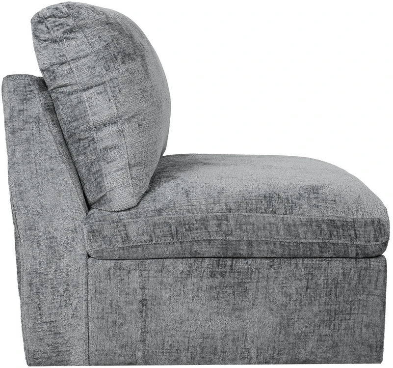 Home4You Modulinė sofa „SAMOA“ – vienvietė sekcija be porankių, pilka