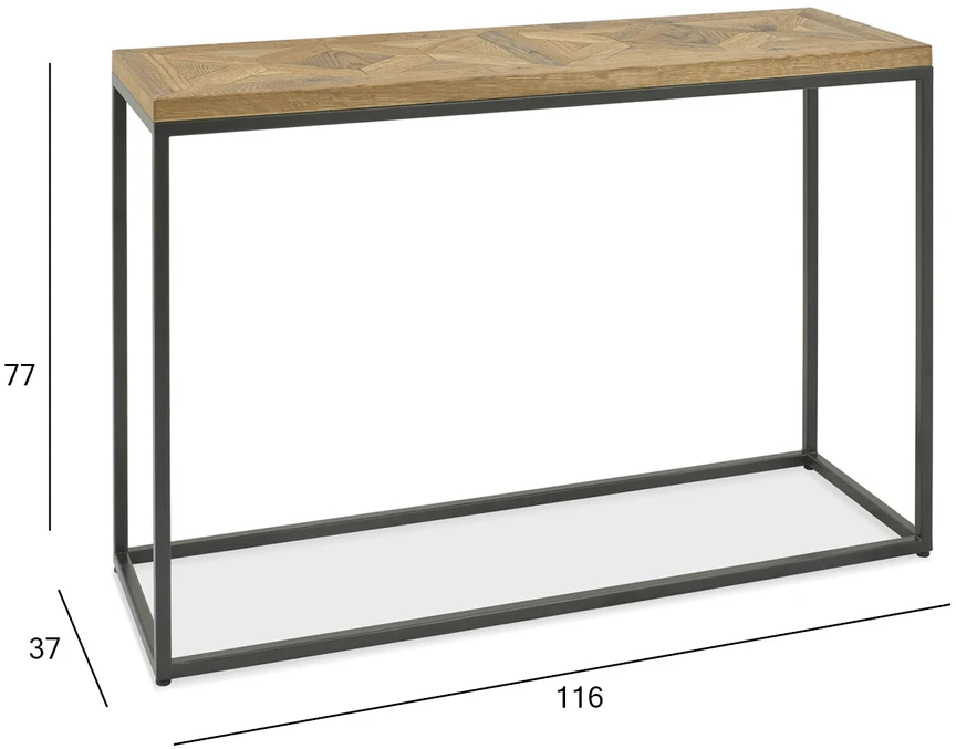 Fotelis Home4You Šonininis staliukas INDUS 116x37xh77cm
