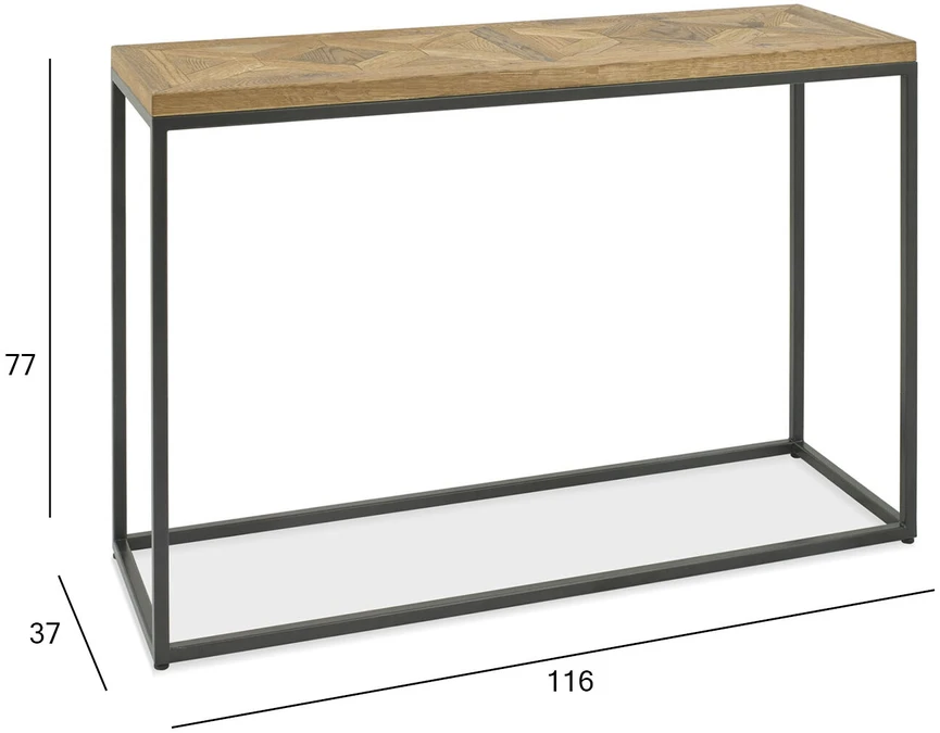 Fotelis Home4You Šonininis staliukas INDUS 116x37xh77cm