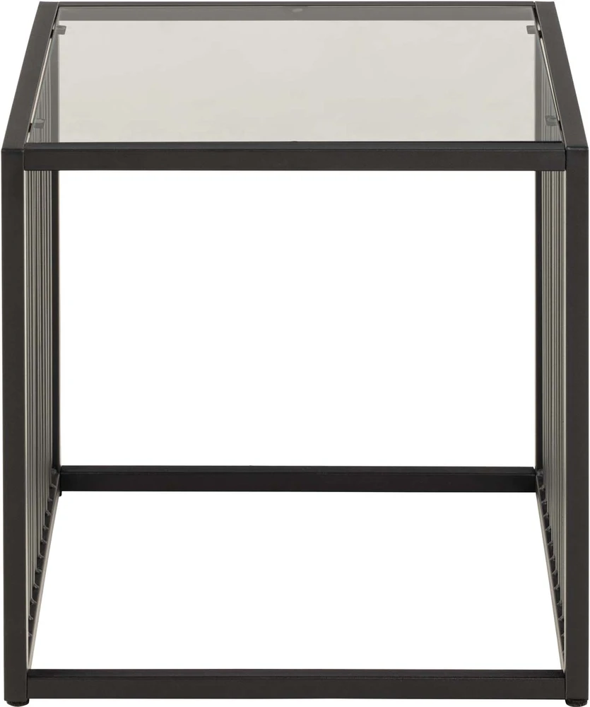 Fotelis Home4You Šoninis staliukas STRINGTON 40x40xH40cm, pilkas